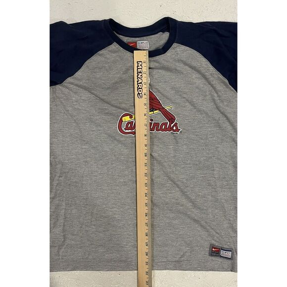 Nike Team St Louis Cardinals Baseball Tee 2009 Mens Large Gray Blue MLB - Picture 8 of 9